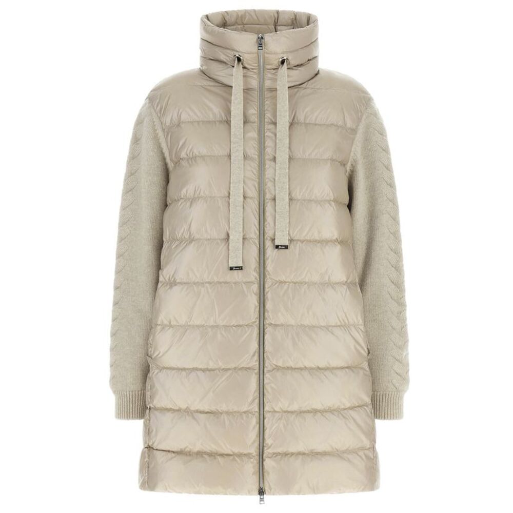Herno Beige Polyamide Full-Length Women's Jacket